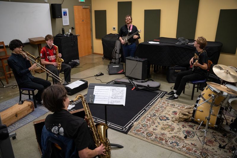 Ensemble rehearsal at CJC